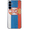 Serbia Flag Distressed Galaxy S24 Clear Case
